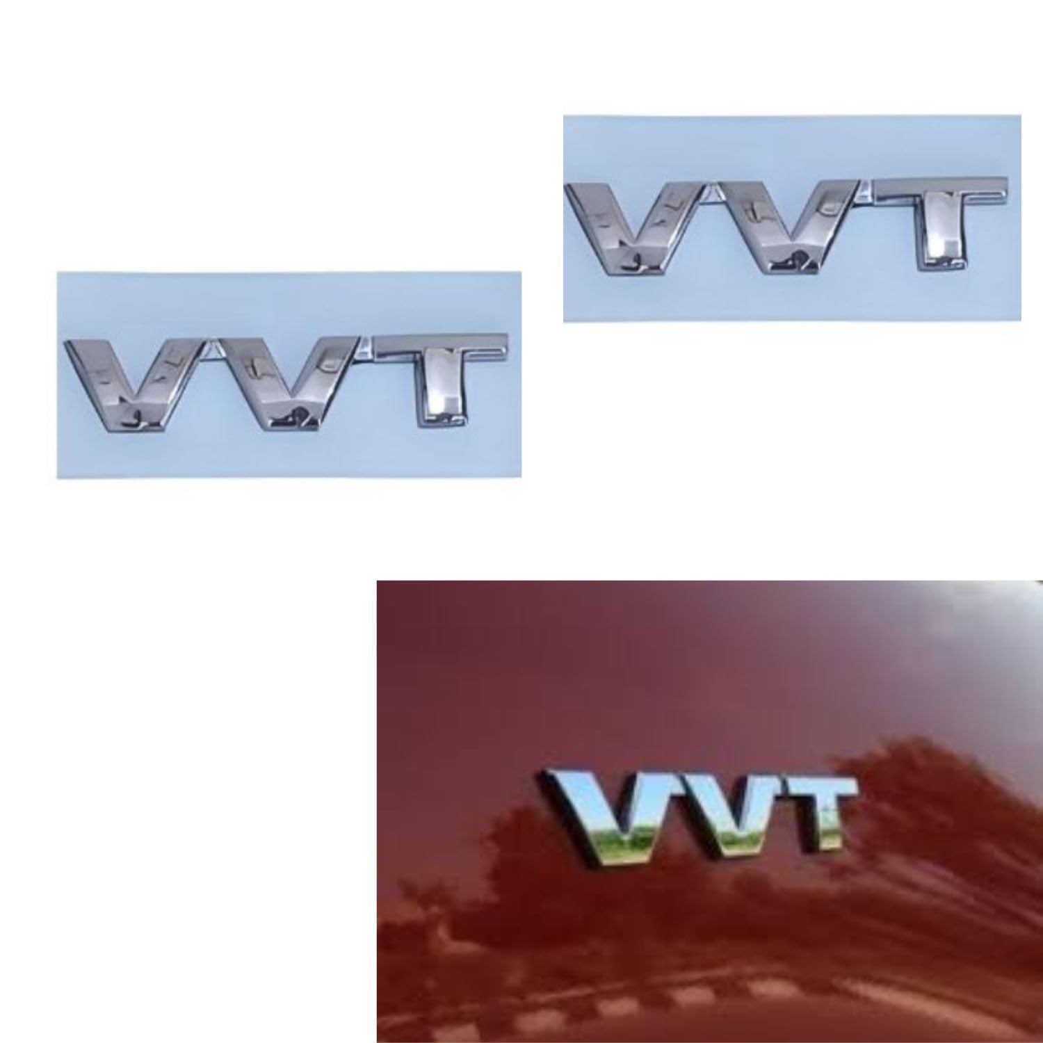 ネームタグ vita#104 SKM Seller Car 3D Emblem Chrome Finish Logo Monogram Compatible